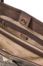 GUESS Carmella Girlfriend Satchel Taupe Logo