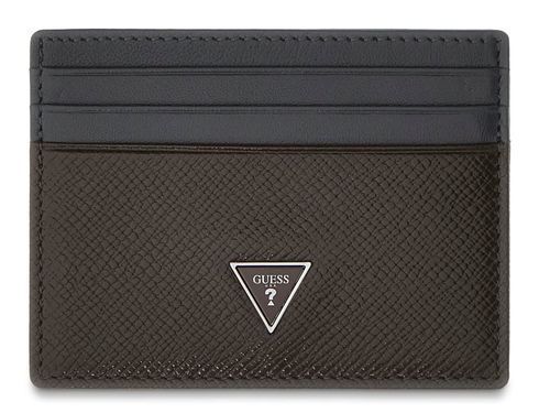 GUESS Milano Card Holder Dark Oak / Grey GUESS Milano Card Holder Dark Oak / Grey