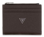 GUESS Milano Bifold Top Zip Wallet Dark Oak / Grey