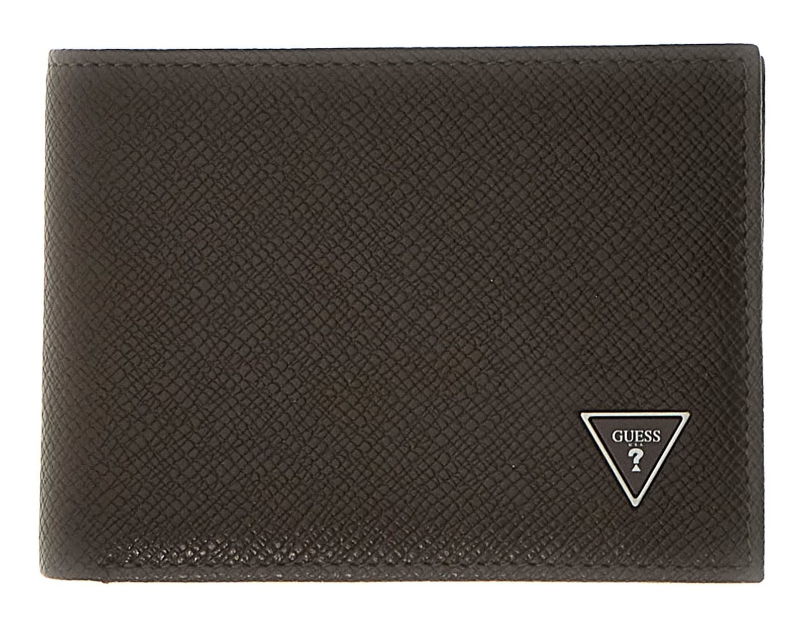 GUESS Milano Bifold - Card Holder M Dark Oak / Grey