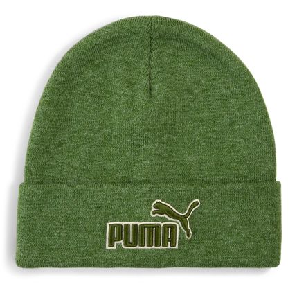 PUMA ESS Elevated Heather Mid Crown Beanie Earthy Green Heather