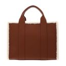 KARL LAGERFELD Apres Ski Club K / RSG Square Tote Shearling M Dark Tan KARL LAGERFELD Apres Ski Club K / RSG Square Tote Shearling M Dark Tan