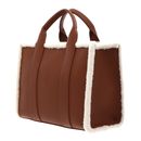 KARL LAGERFELD Apres Ski Club K / RSG Square Tote Shearling M Dark Tan KARL LAGERFELD Apres Ski Club K / RSG Square Tote Shearling M Dark Tan