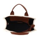 KARL LAGERFELD Apres Ski Club K / RSG Square Tote Shearling M Dark Tan KARL LAGERFELD Apres Ski Club K / RSG Square Tote Shearling M Dark Tan