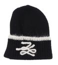 KARL LAGERFELD Apres Ski Club Autograph Bicolor Beanie Black KARL LAGERFELD Apres Ski Club Autograph Bicolor Beanie Black