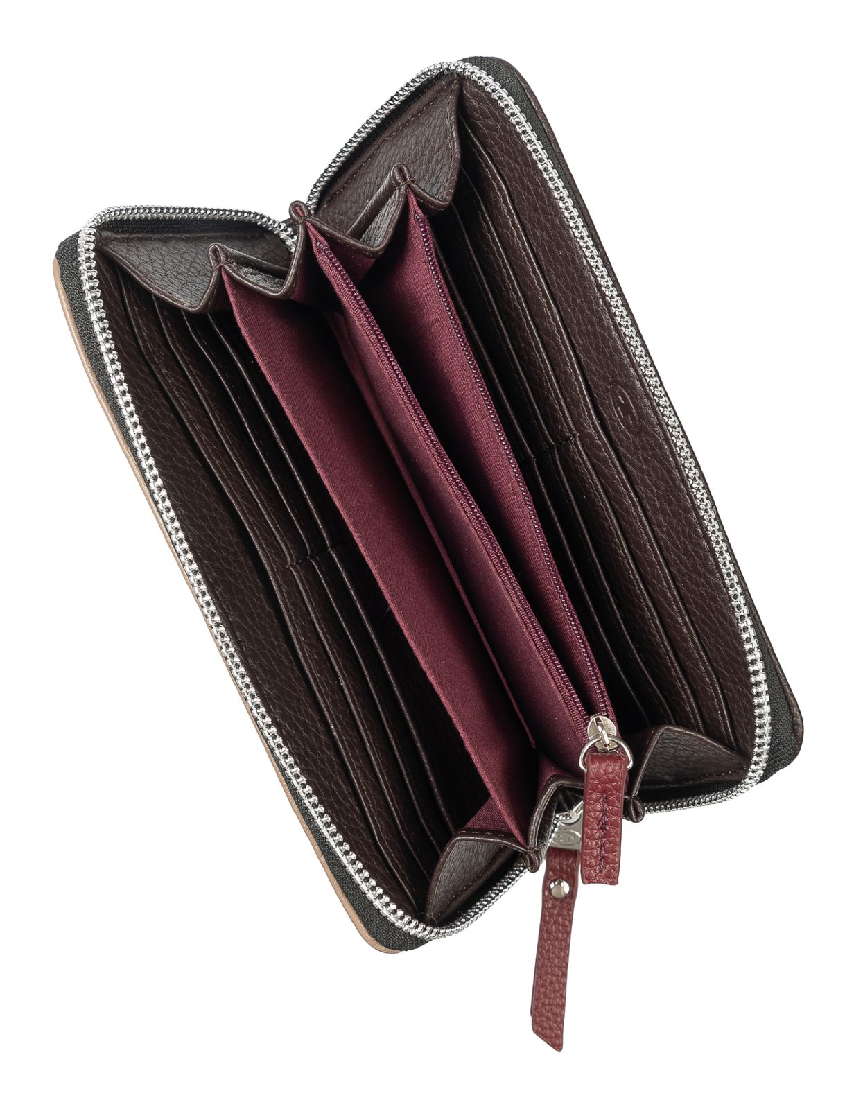 TOM TAILOR Ellen Long Zip Wallet Dark Brown TOM TAILOR Ellen Long Zip Wallet Dark Brown