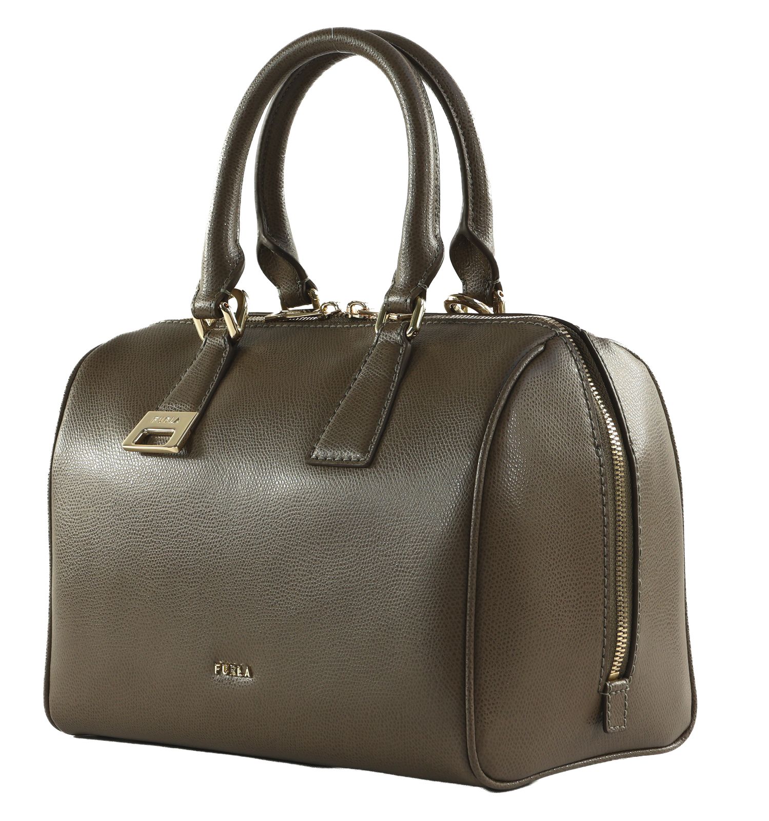 FURLA Olivia Boston Bag M Muddy Gray FURLA Olivia Boston Bag M Muddy Gray
