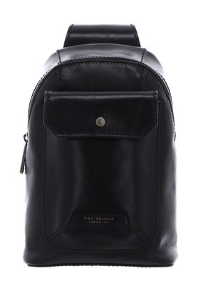 THE BRIDGE Mattia Single Strap Backpack Nero THE BRIDGE Mattia Single Strap Backpack Nero