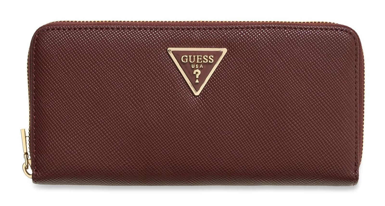 GUESS Laurel II Large Zip Around Wallet L Burgundy