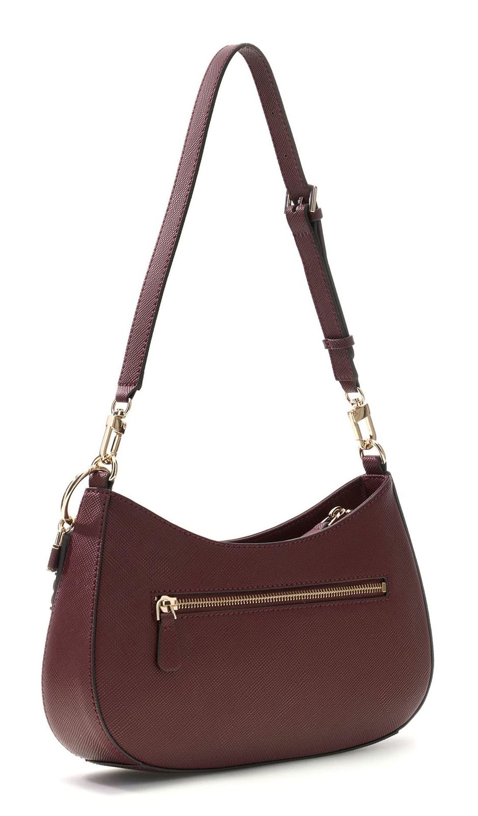 GUESS Noelle II Top Zip Shoulder Bag Burgundy GUESS Noelle II Top Zip Shoulder Bag Burgundy