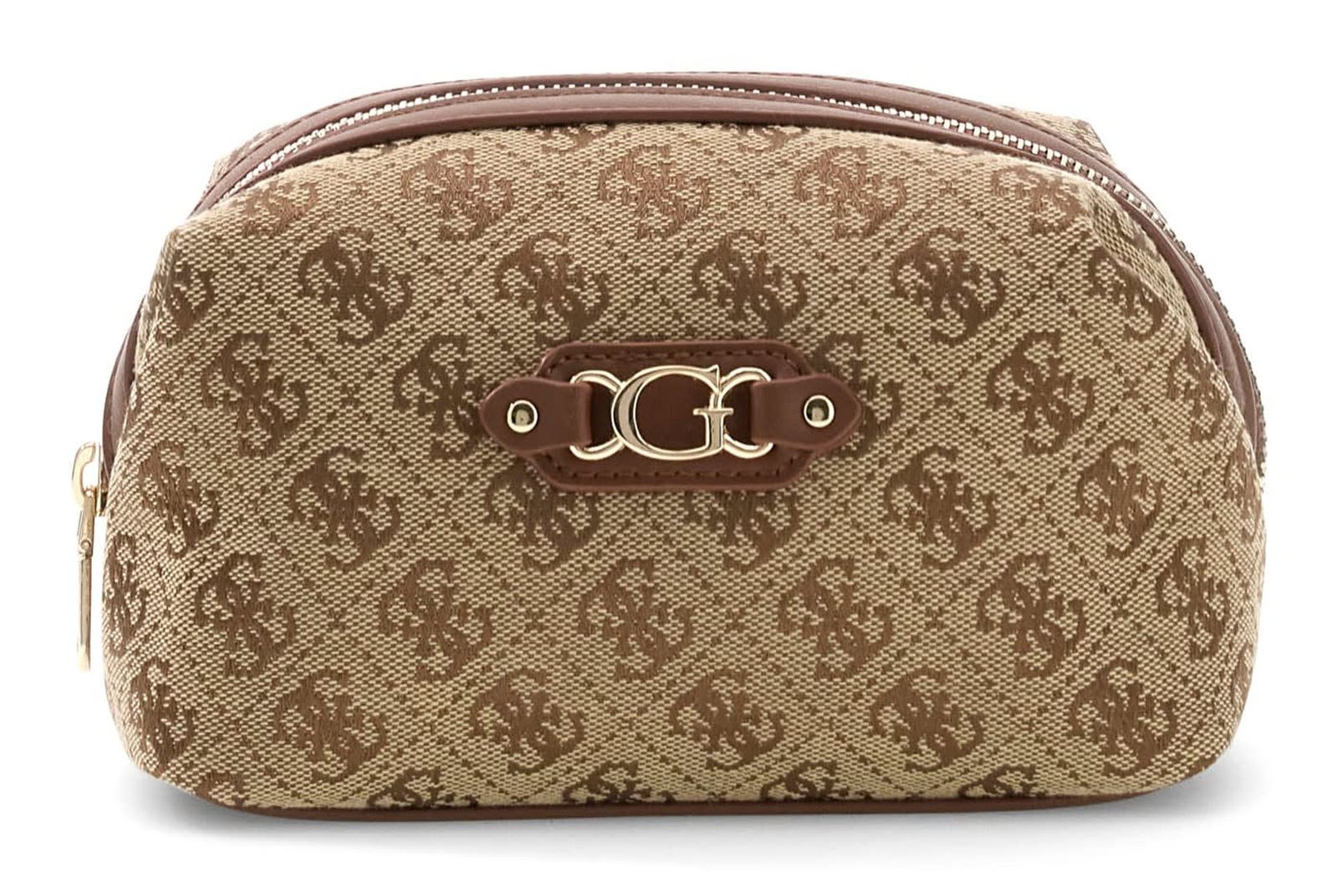 GUESS Samantha Toiletry Beauty S Latte Logo / Brown