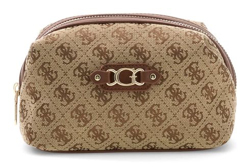 GUESS Samantha Toiletry Beauty S Latte Logo / Brown