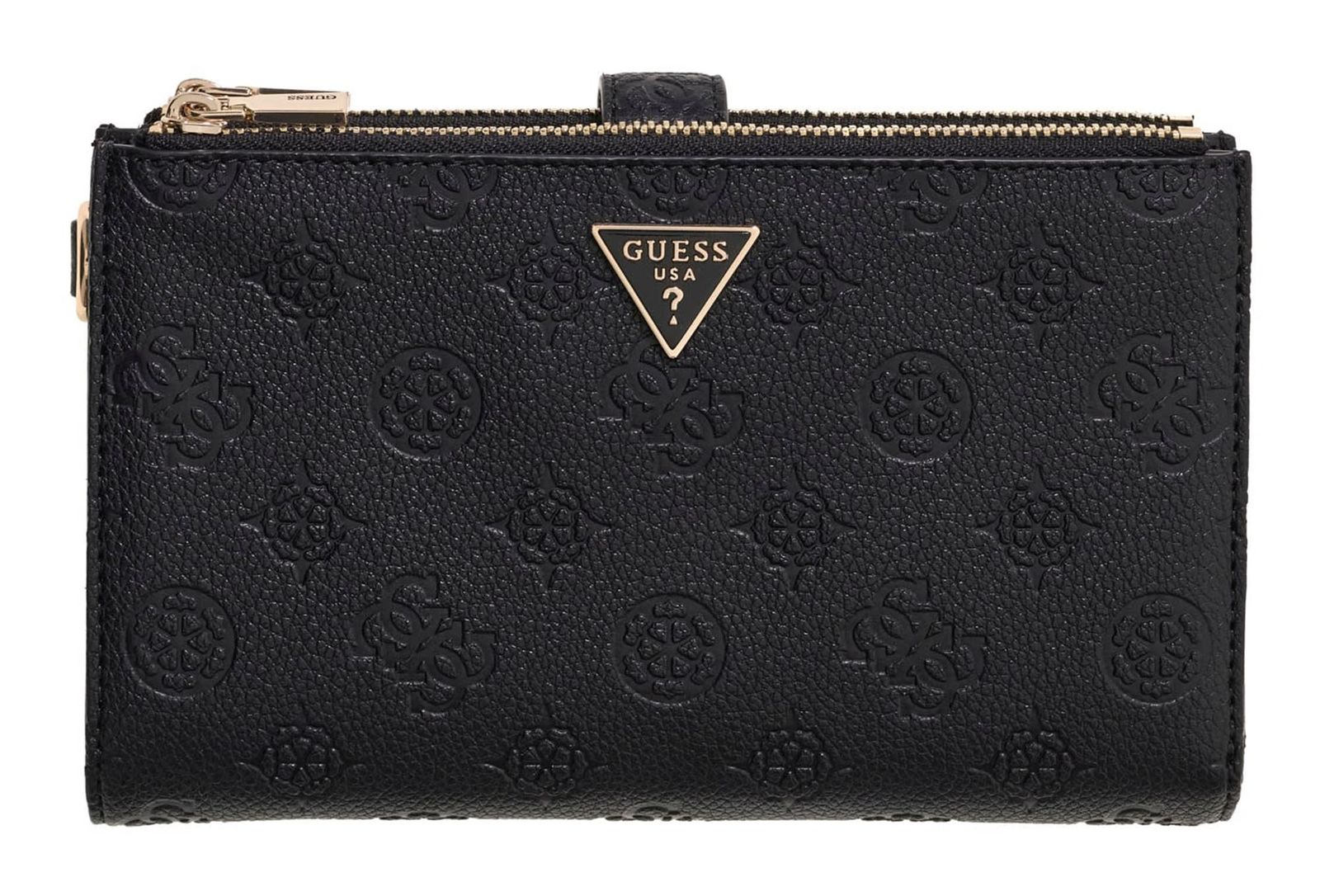 GUESS Blake SLG Double Zip Organizer Black Logo