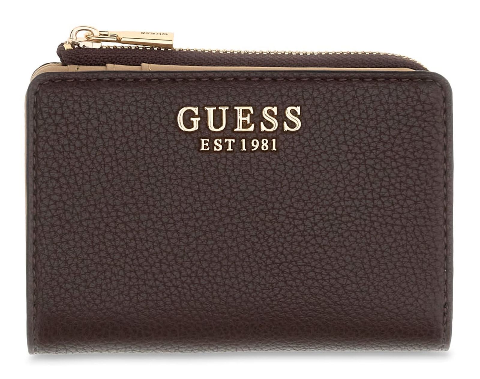 GUESS Melody SLG Zip Around Card Case Brown