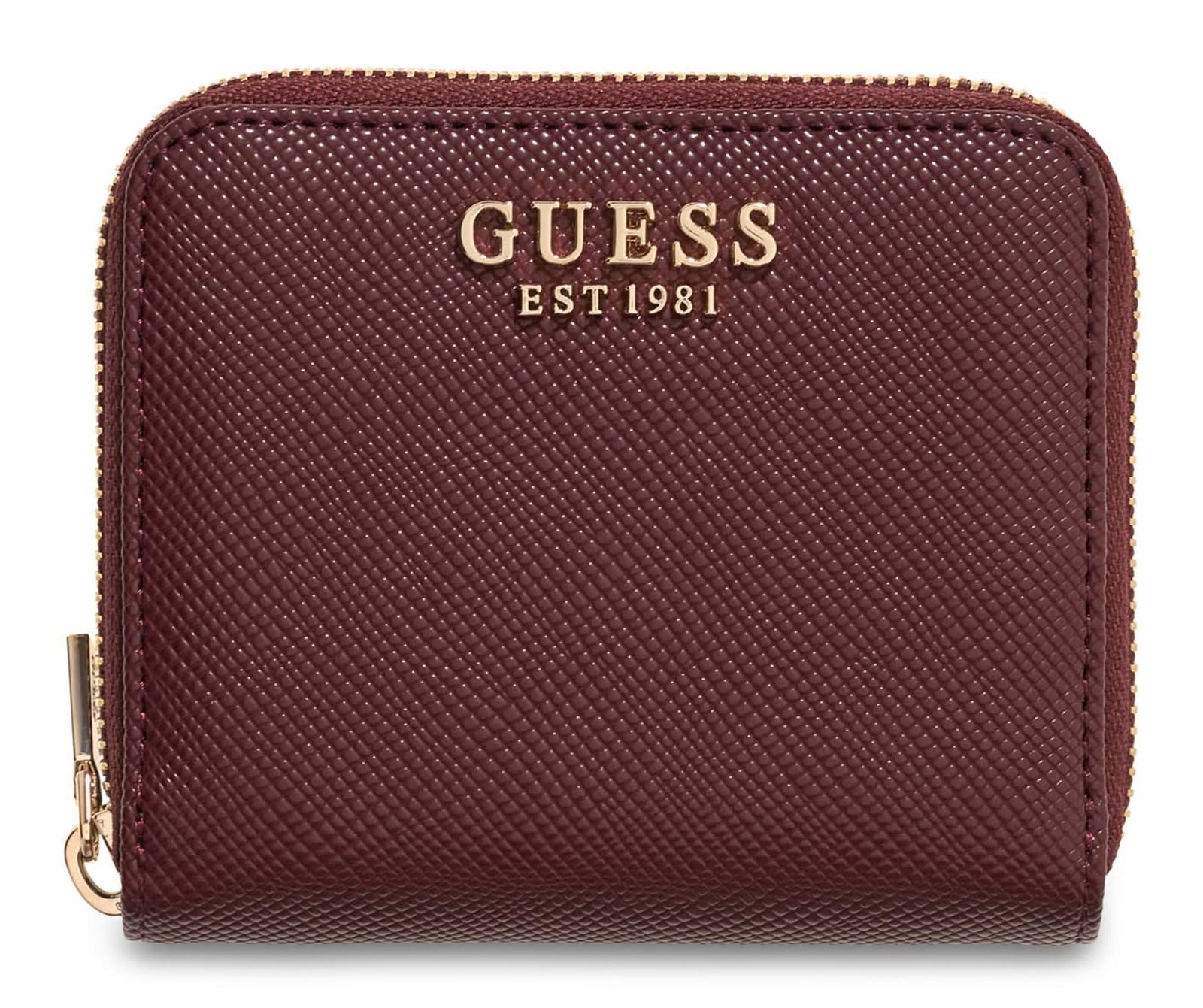 GUESS Laurel II SLG Small Zip Around Wallet S Burgundy