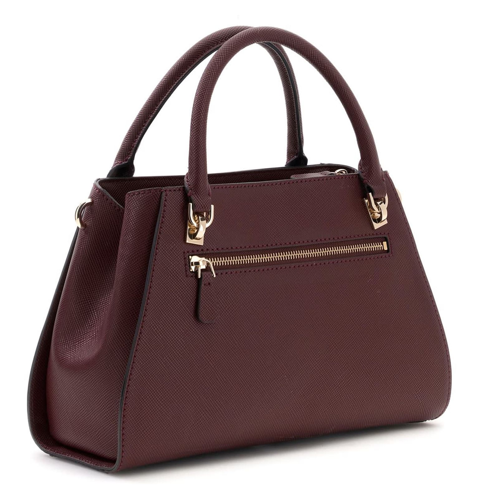 GUESS Noelle II Luxury Satchel Burgundy GUESS Noelle II Luxury Satchel Burgundy