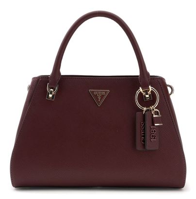 GUESS Noelle II Luxury Satchel Burgundy