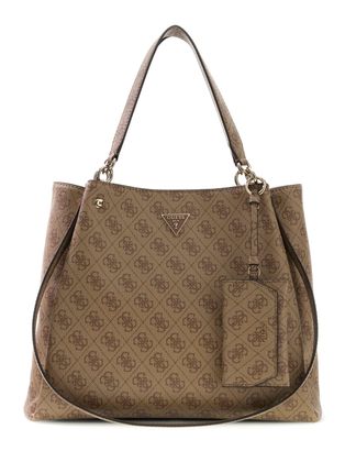 GUESS Lorella Logo Girlfriend Tote Latte Logo GUESS Lorella Logo Girlfriend Tote Latte Logo