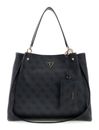 GUESS Lorella Logo Girlfriend Tote Coal Logo GUESS Lorella Logo Girlfriend Tote Coal Logo