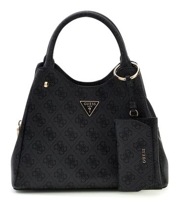 GUESS Lorella Logo Girlfriend Tote Coal Logo