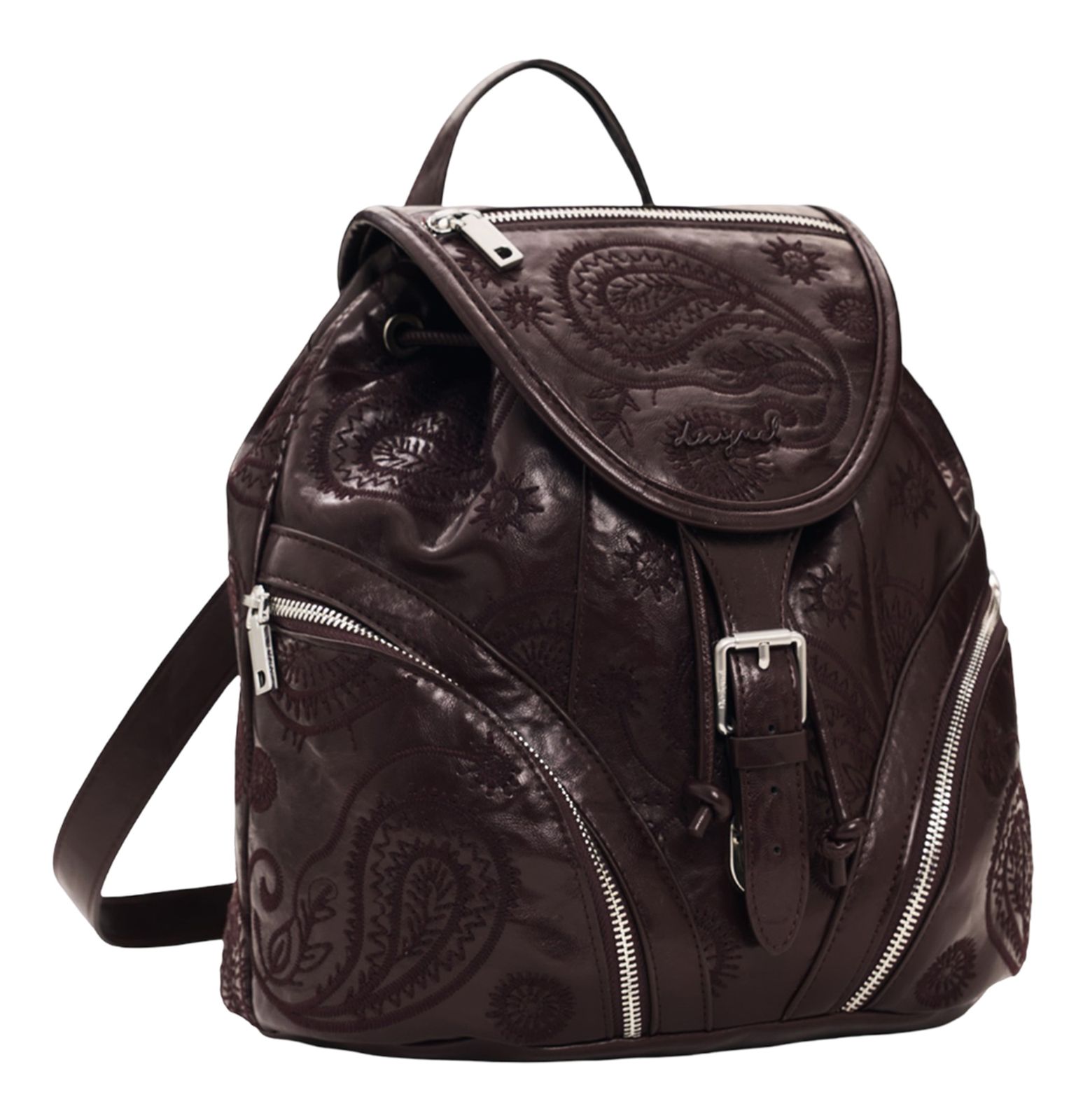 Desigual Siroco Tula Mini Backpack Bordeaux Desigual Siroco Tula Mini Backpack Bordeaux