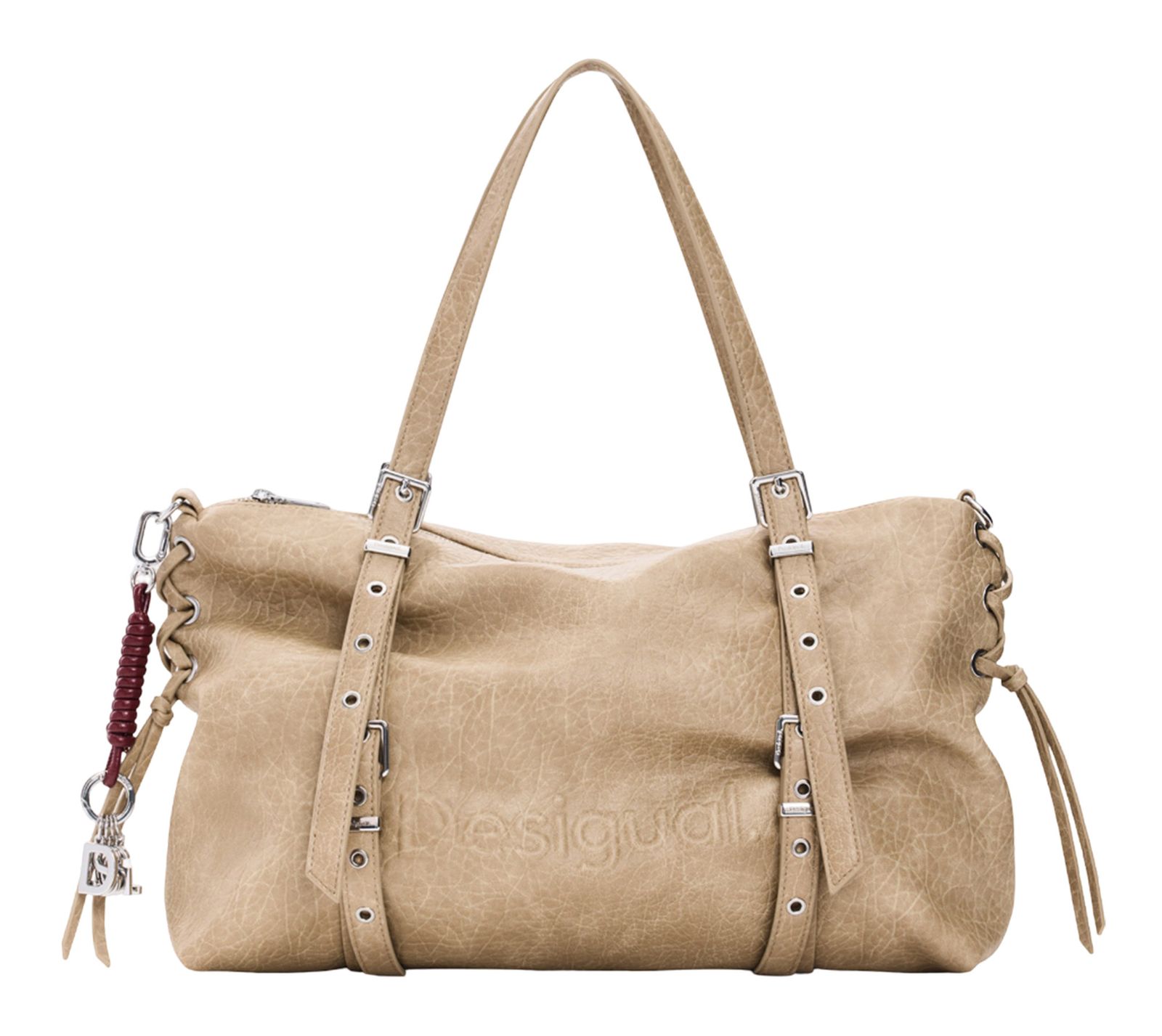 Desigual Half Logo Lanuza Shopper Beige Crude