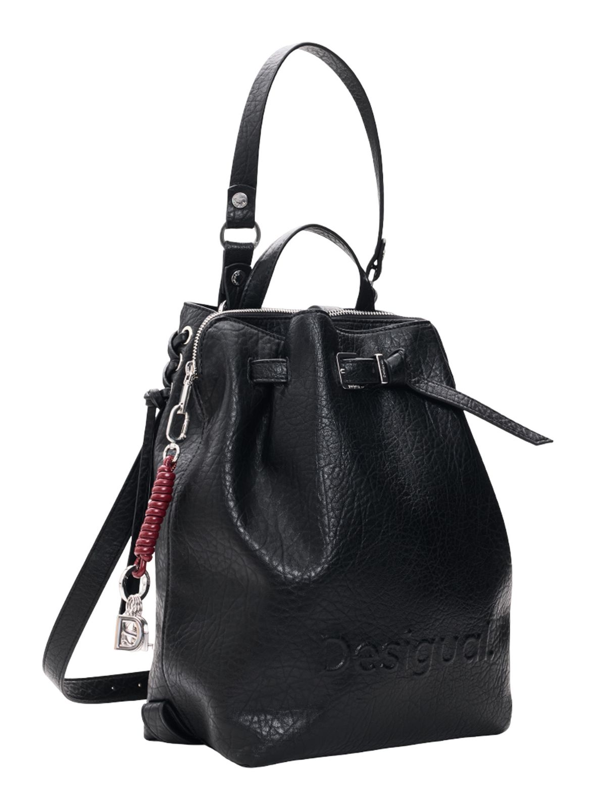 Desigual Half Logo Luena NF Backpack Black Desigual Half Logo Luena NF Backpack Black