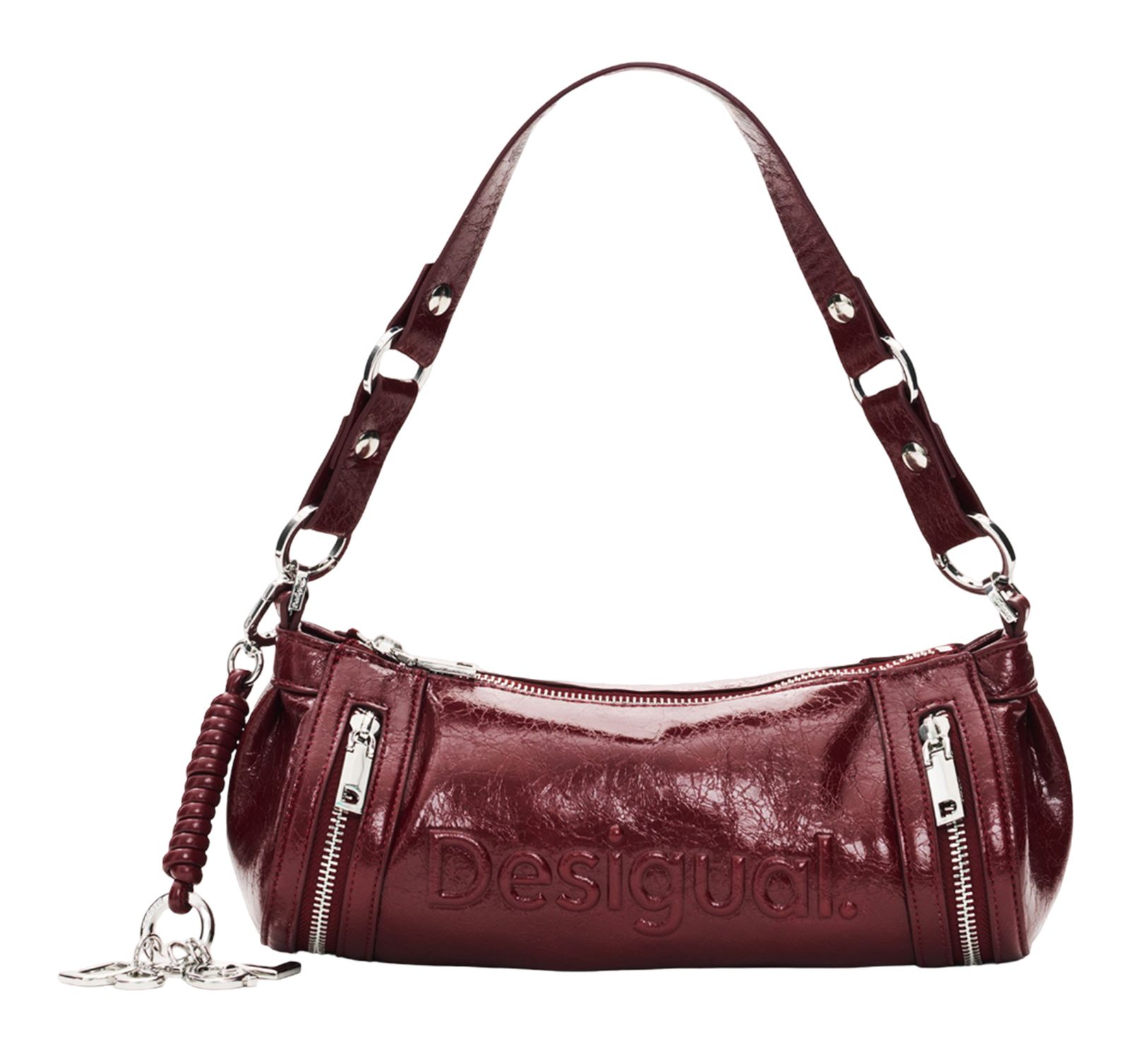 Desigual Half Logo Zarauz Crossbody Bag Garnet