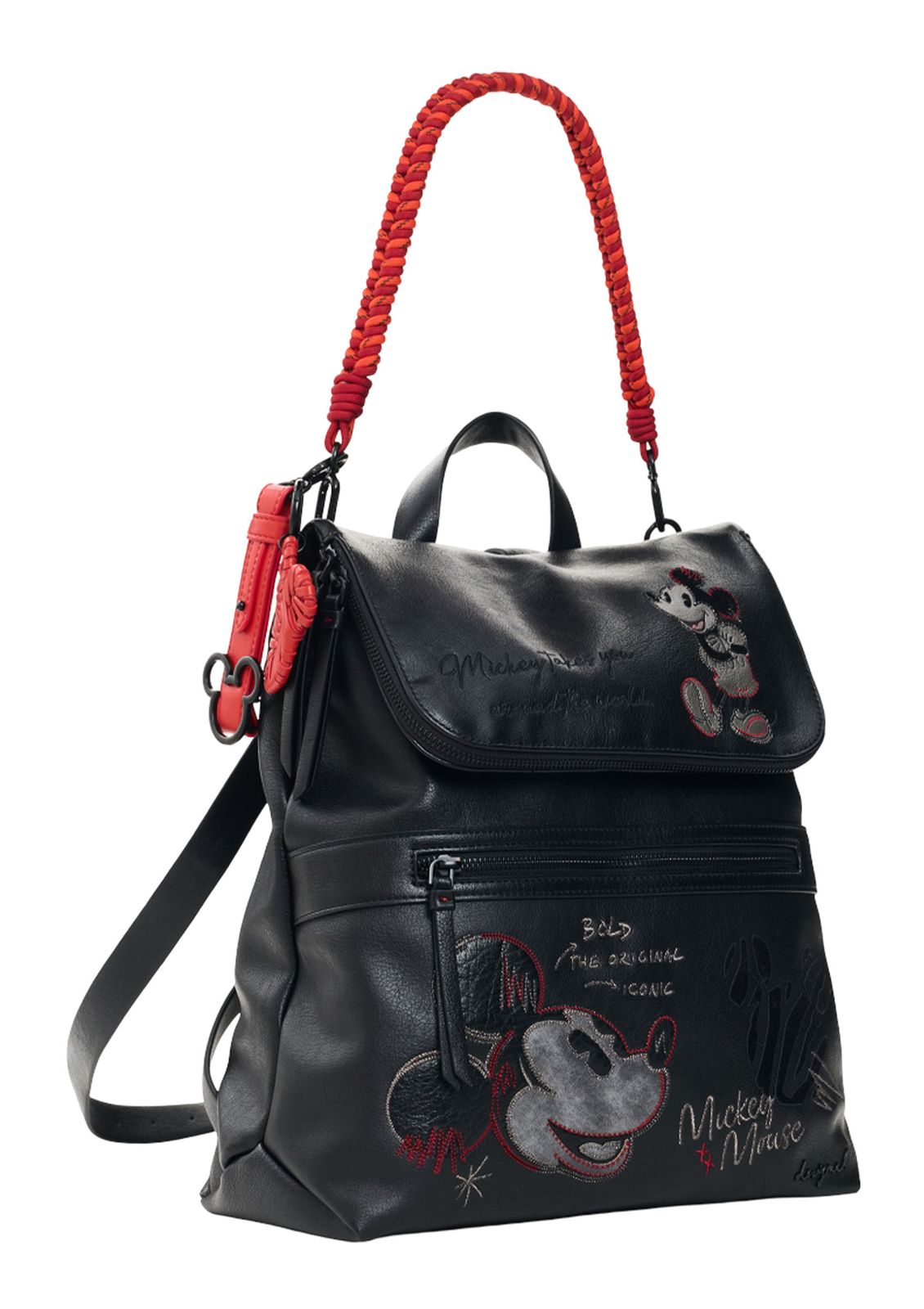 Desigual Mickey Face Hampton Backpack Black Desigual Mickey Face Hampton Backpack Black
