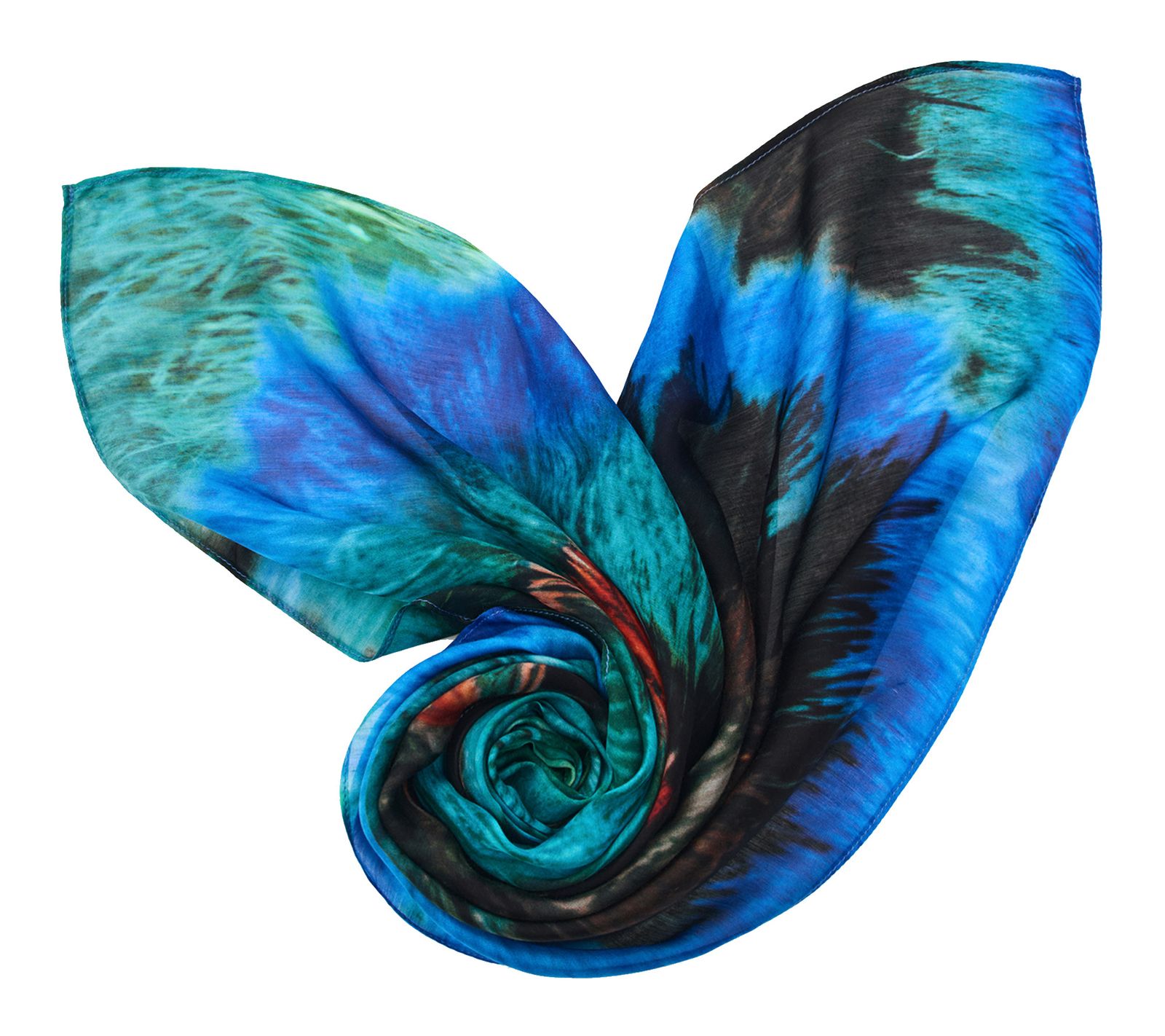 Desigual Pompon Rectangle Foulard Turquoise Desigual Pompon Rectangle Foulard Turquoise