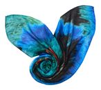 Desigual Pompon Rectangle Foulard Turquoise Desigual Pompon Rectangle Foulard Turquoise