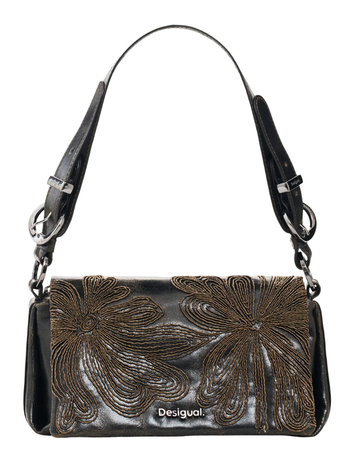 Desigual Mistral Naron Mini Crossbody Bag Chocolate