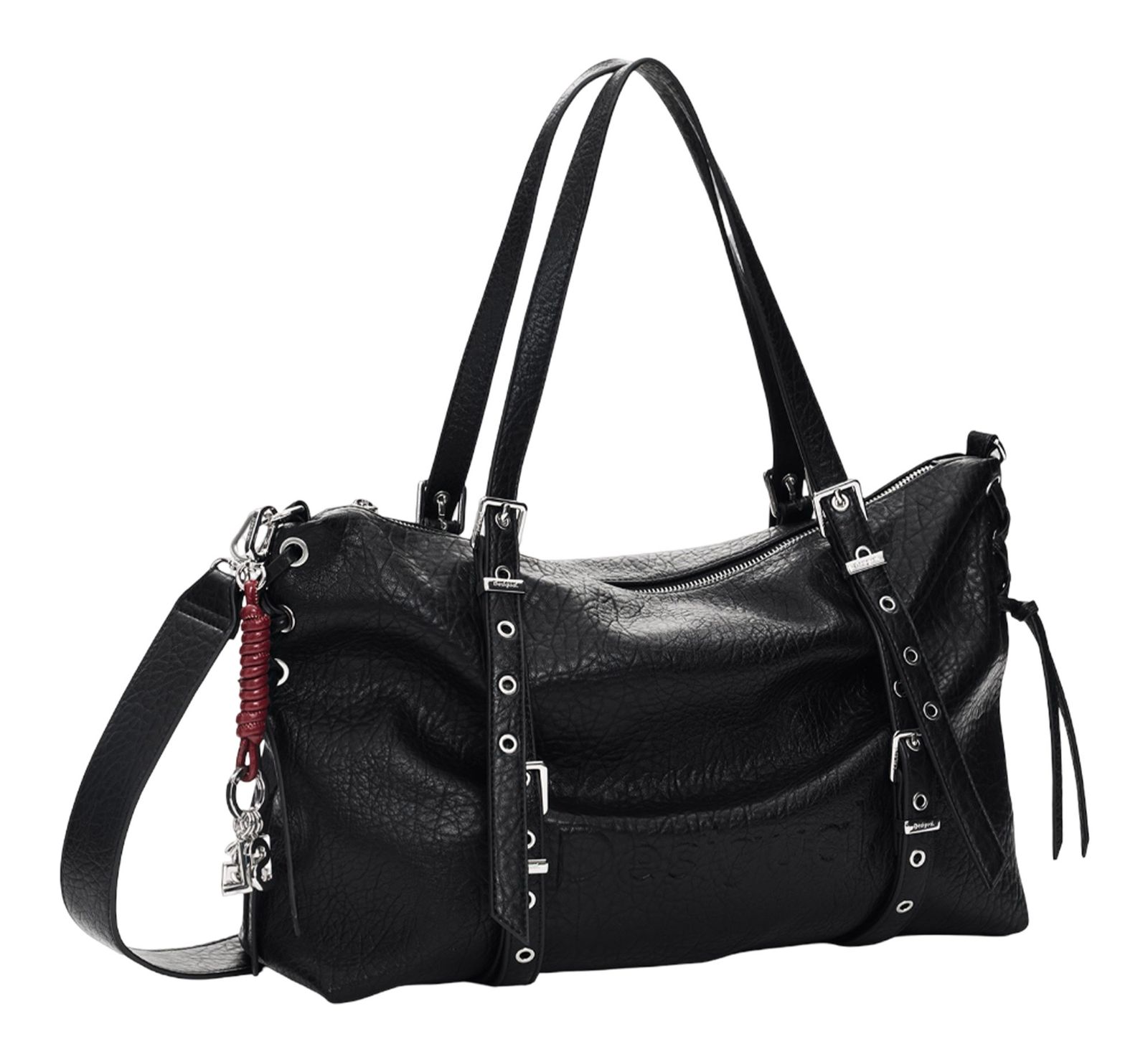 Desigual Half Logo Lanuza Shopper Black Desigual Half Logo Lanuza Shopper Black