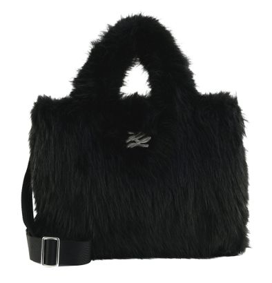 KARL LAGERFELD K / Autograph Fur Tote M Black KARL LAGERFELD K / Autograph Fur Tote M Black