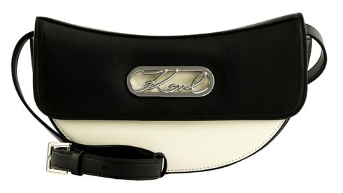KARL LAGERFELD K / Signature Curved CB BL / WH Black / White