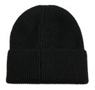 KARL LAGERFELD Ikon Furry Patch Beanie Black