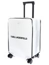 KARL LAGERFELD Ikon Choupette Hard Trolley Cream White KARL LAGERFELD Ikon Choupette Hard Trolley Cream White