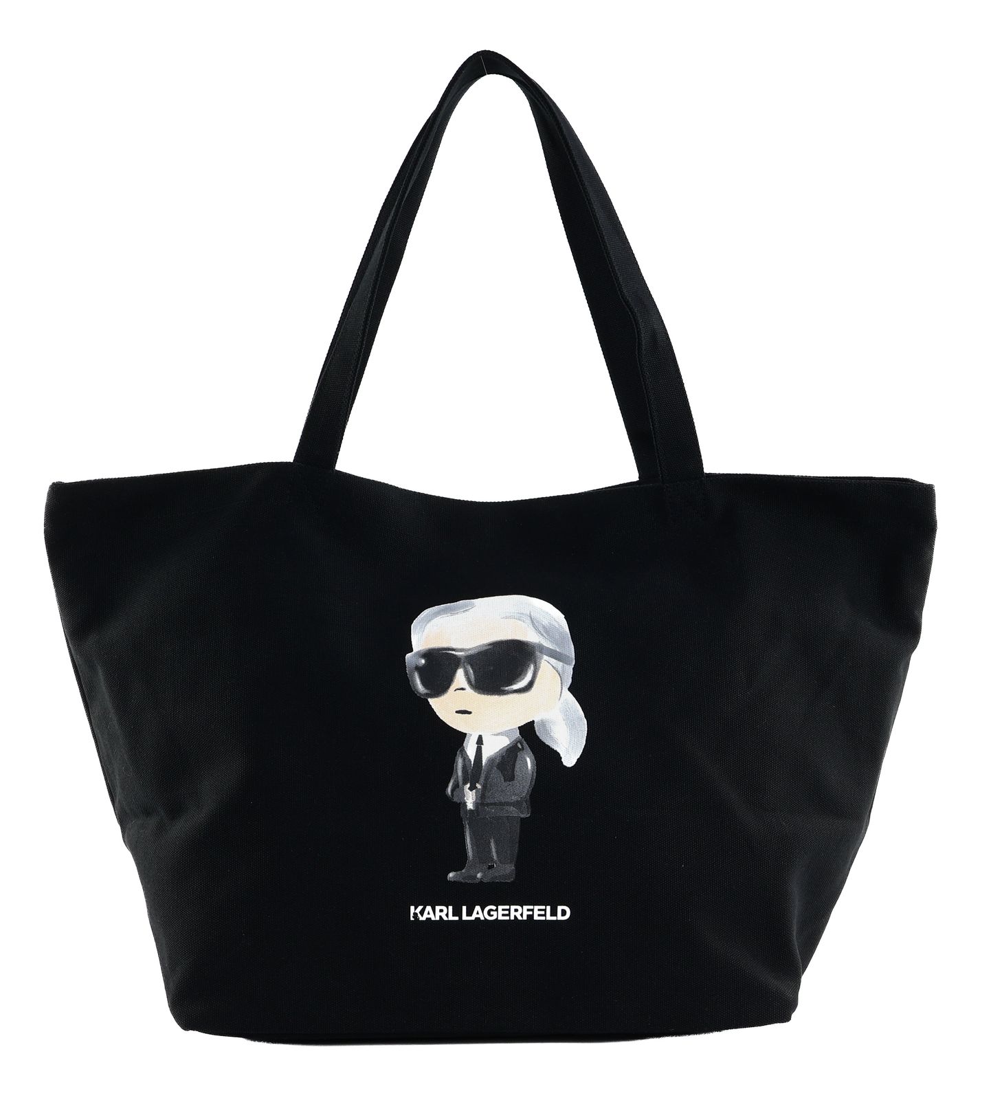 KARL LAGERFELD Ikon Aquarelle Shopper Black
