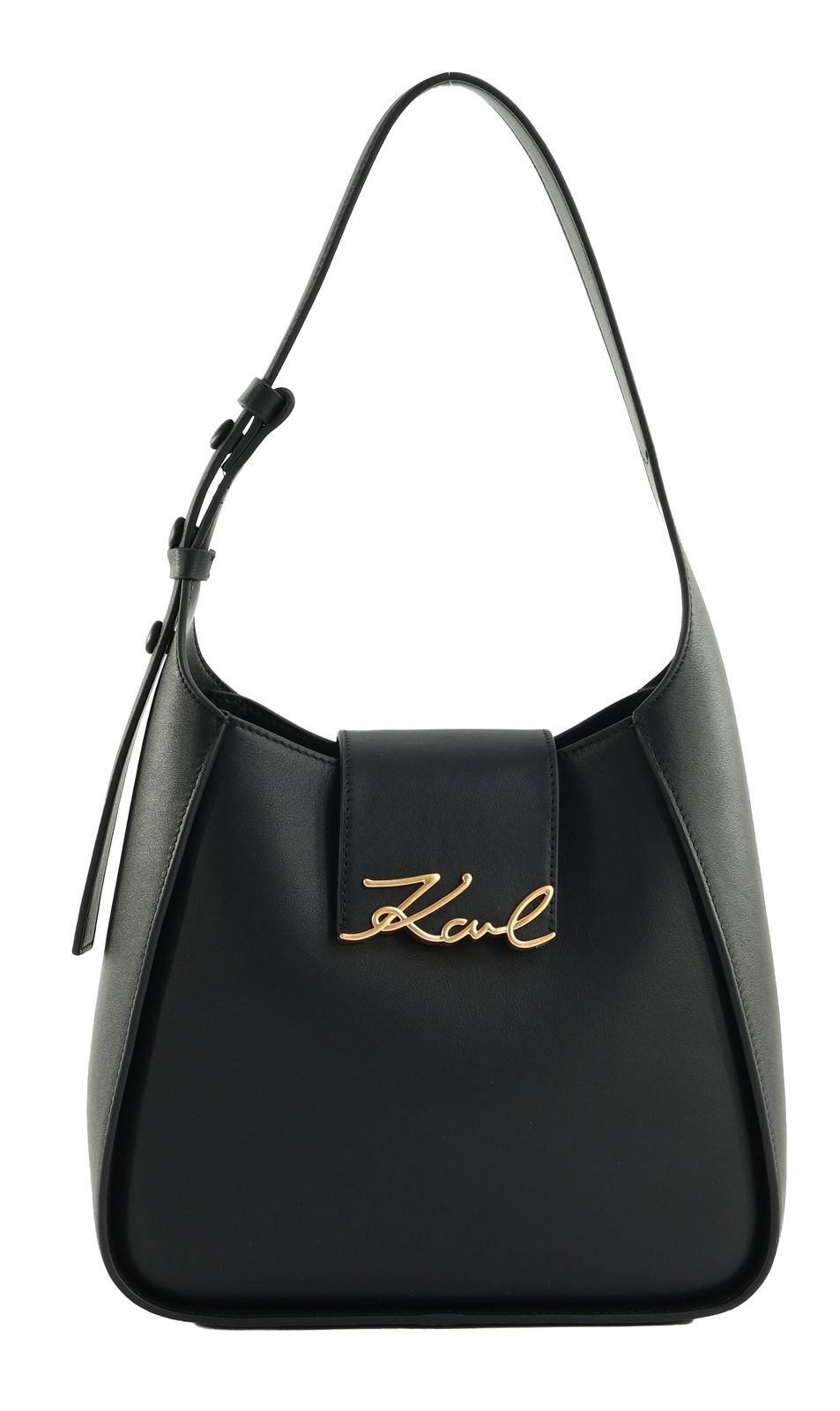 KARL LAGERFELD K / Signature Hobo Black