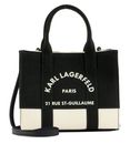 KARL LAGERFELD K / RSG Square MN Tote Col. BLK Cannoli Cream - Black