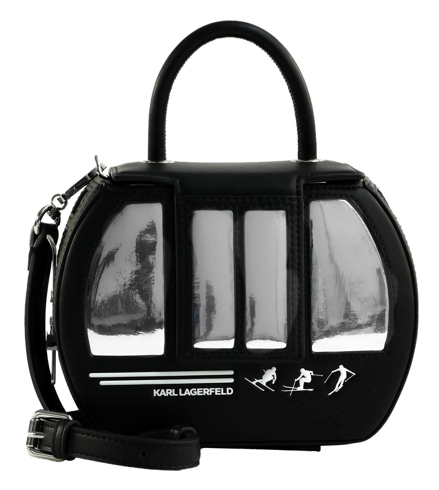 KARL LAGERFELD Ikon Gondola Top Handle Black