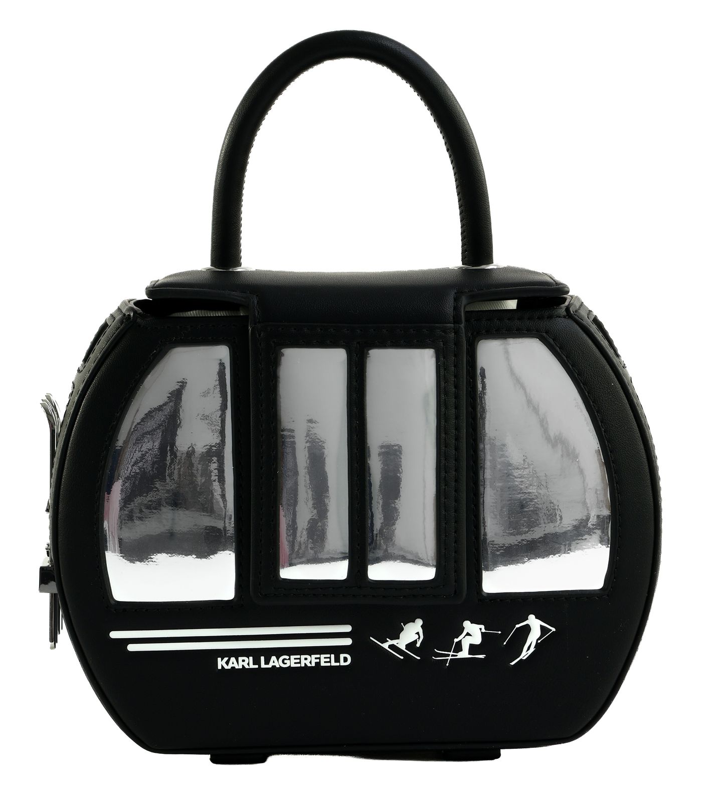 KARL LAGERFELD Ikon Gondola Top Handle Black KARL LAGERFELD Ikon Gondola Top Handle Black