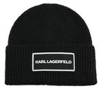 KARL LAGERFELD K / Essential Patch Beanie Black