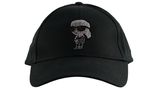 KARL LAGERFELD Ikon Rhinestones Cap Black