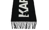 KARL LAGERFELD K / Essential JKRD Woven Scarf Black