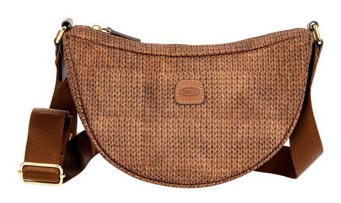 BRIC'S X- Collection Halfmoon Bag S Wool Caramel BRIC'S X- Collection Halfmoon Bag S Wool Caramel