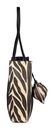 Gabor Elfie Luxe Zip Tote Bag M Animal Black