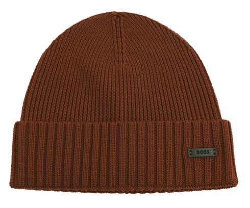 BOSS Fati Beanie Medium Brown BOSS Fati Beanie Medium Brown
