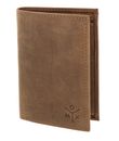 oxmox Leather RFID Protect Kombibörse Ox 2.0 Embossed Vintage Light Brown