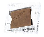 oxmox Leather RFID Protect Pocketbörse Footsteps 2.0 Embossed Vintage Light Brown
